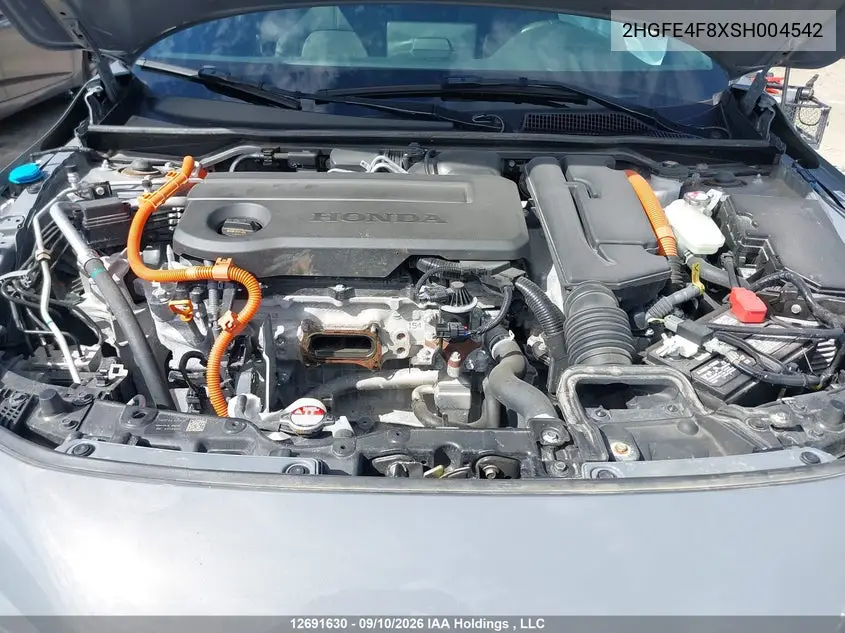 2025 HONDA CIVIC VIN 2HGFE4F8XSH004542 — фото 10