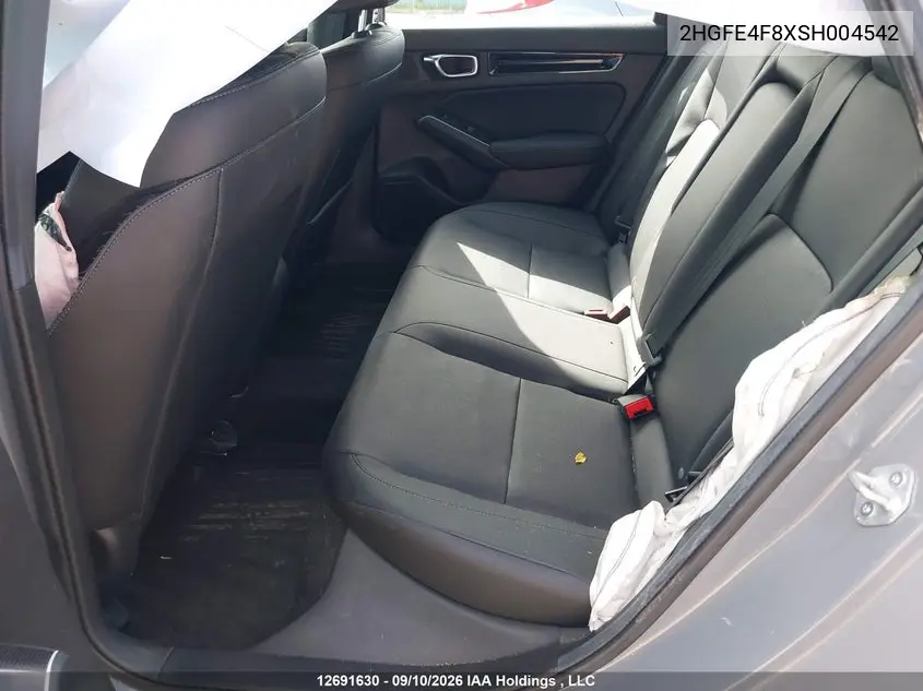 2025 HONDA CIVIC VIN 2HGFE4F8XSH004542 — фото 8