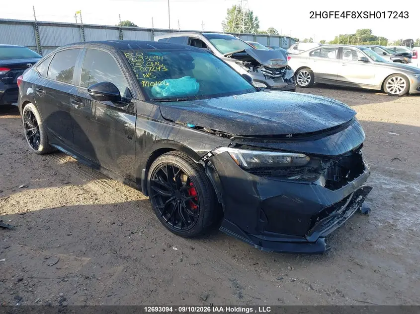 HONDA CIVIC 2025, VIN 2HGFE4F8XSH017243
