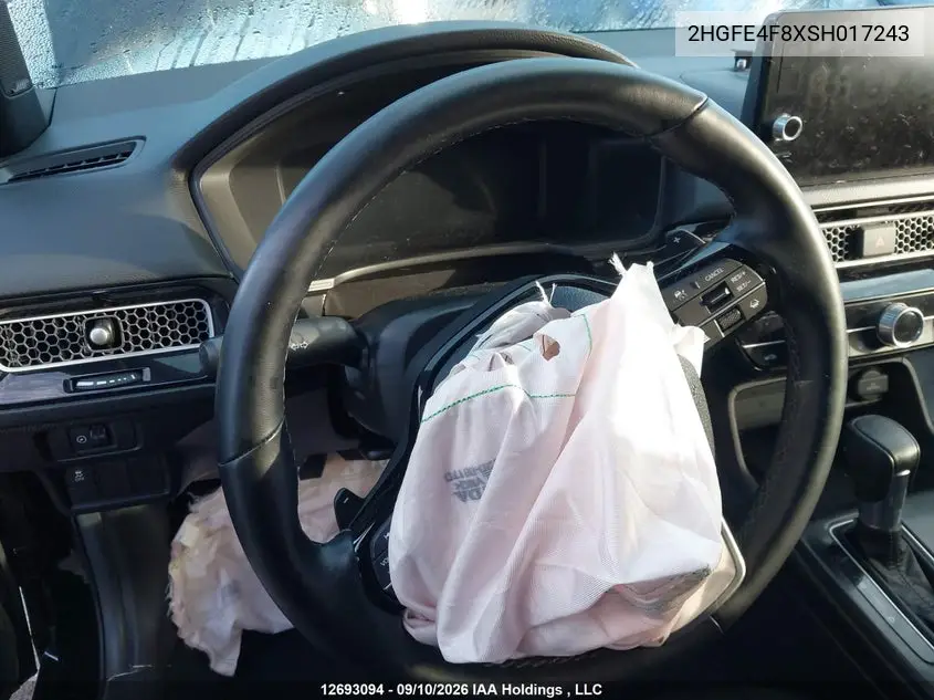 2025 HONDA CIVIC VIN 2HGFE4F8XSH017243 — фото 19