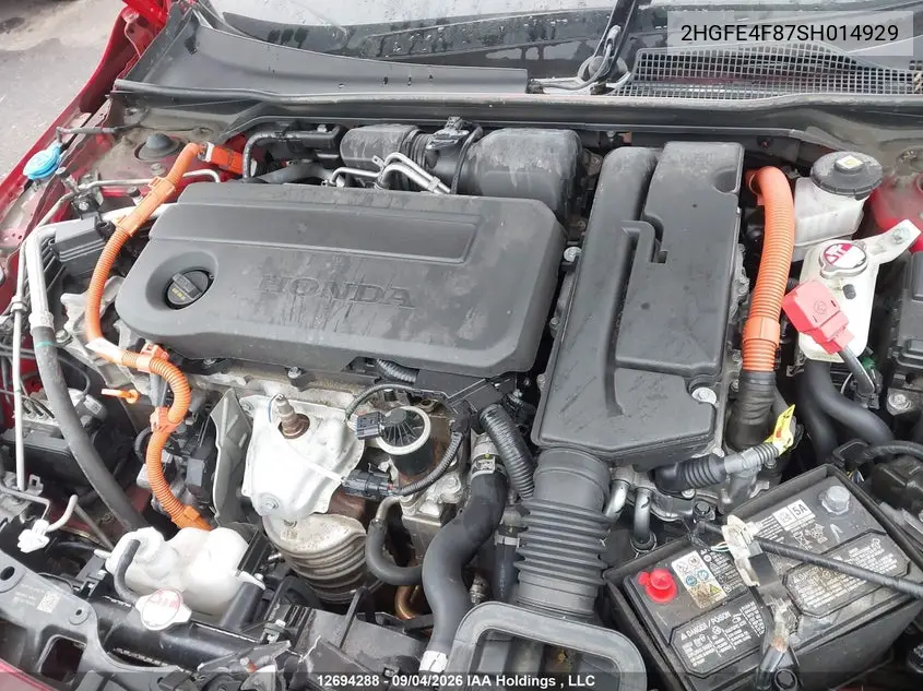 2025 HONDA CIVIC VIN 2HGFE4F87SH014929 — фото 10