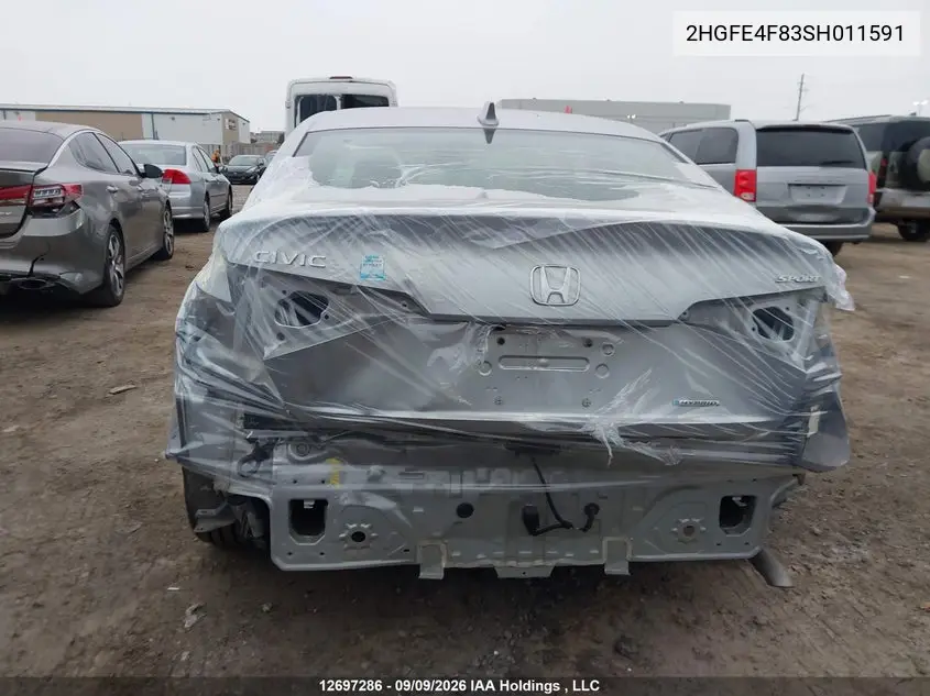 2025 HONDA CIVIC VIN 2HGFE4F83SH011591 — фото 16