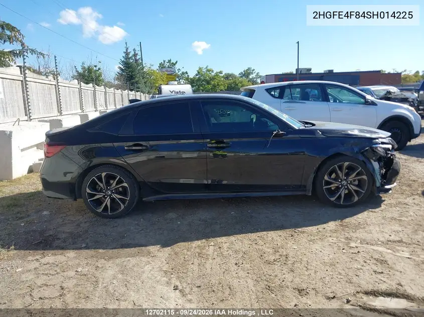 2025 HONDA CIVIC VIN 2HGFE4F84SH014225 — фото 13