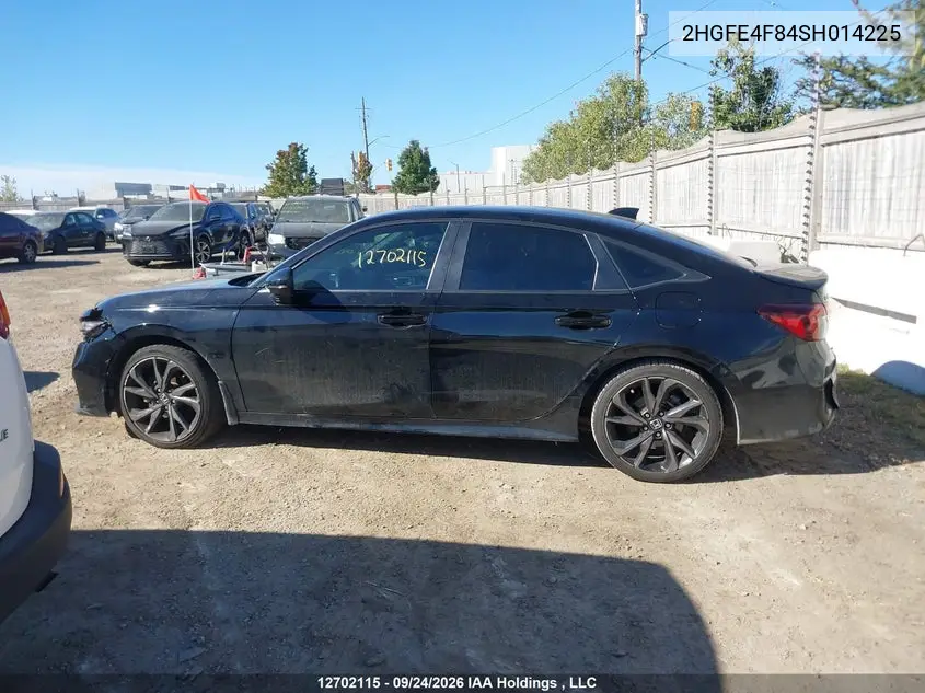 2025 HONDA CIVIC VIN 2HGFE4F84SH014225 — фото 14