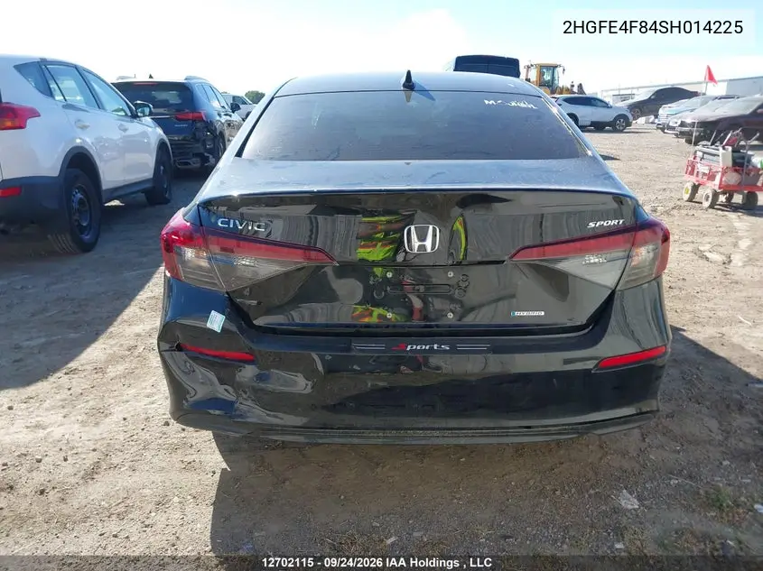 2025 HONDA CIVIC VIN 2HGFE4F84SH014225 — фото 16