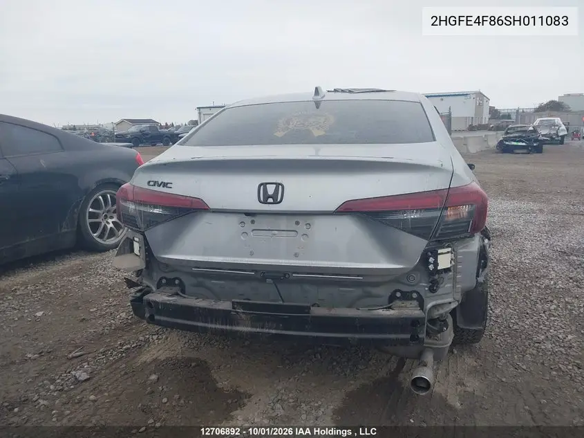 2025 HONDA CIVIC VIN 2HGFE4F86SH011083 — фото 17