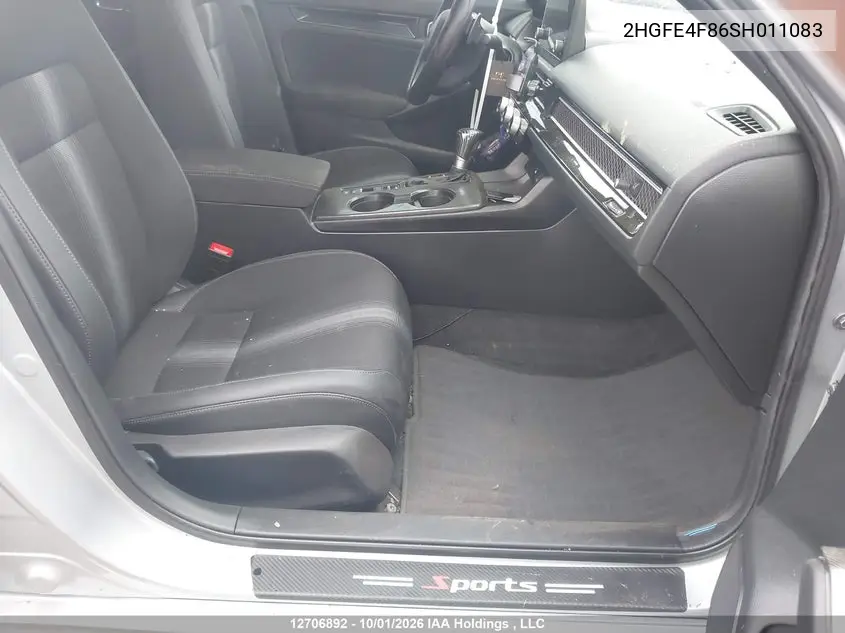 2025 HONDA CIVIC VIN 2HGFE4F86SH011083 — фото 5