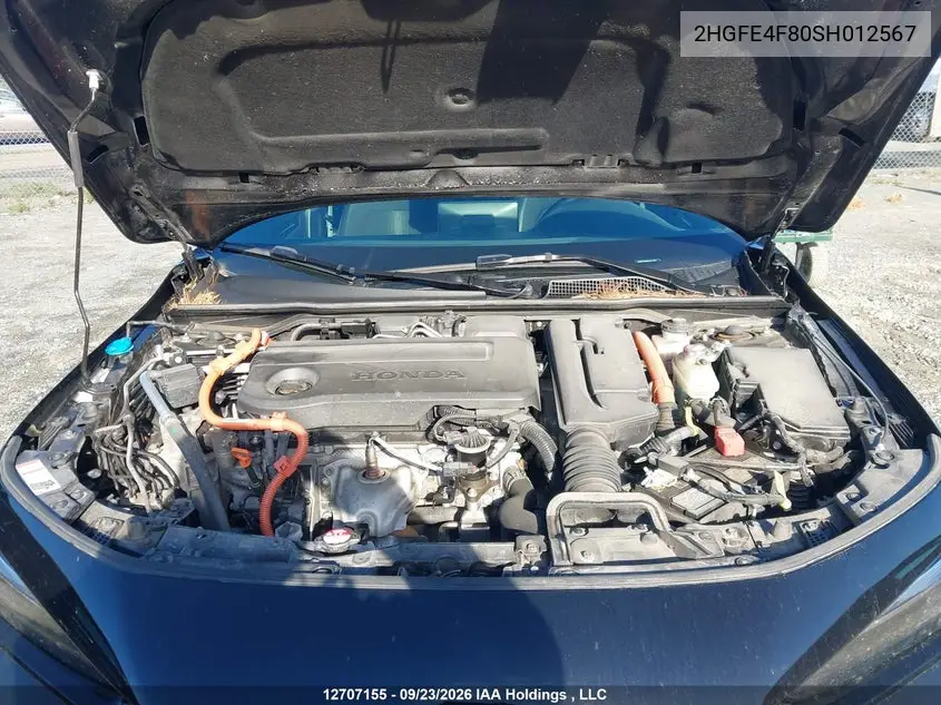 2025 HONDA CIVIC VIN 2HGFE4F80SH012567 — фото 10