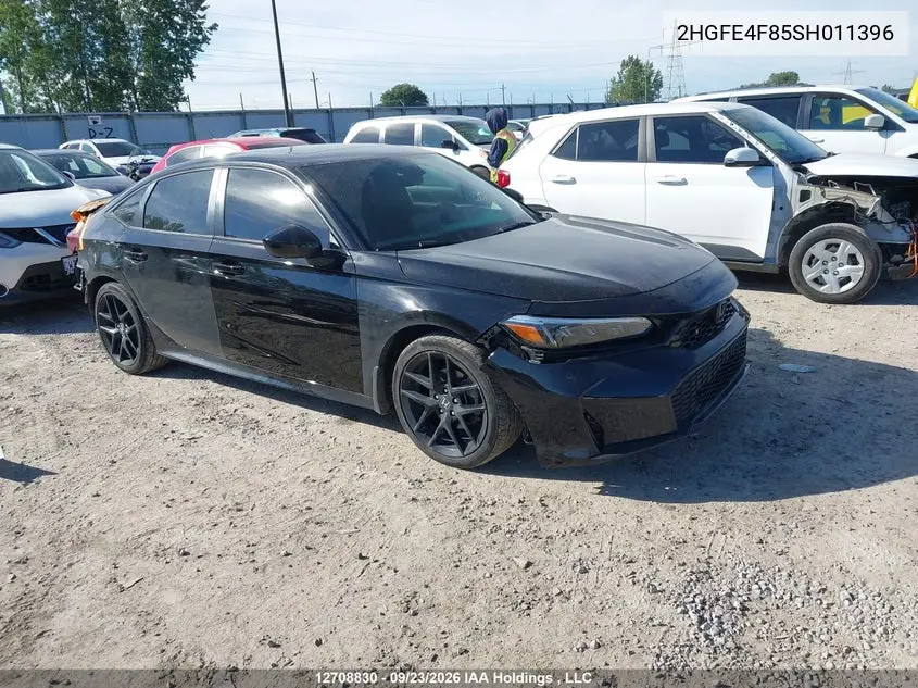 HONDA CIVIC 2025, VIN 2HGFE4F85SH011396