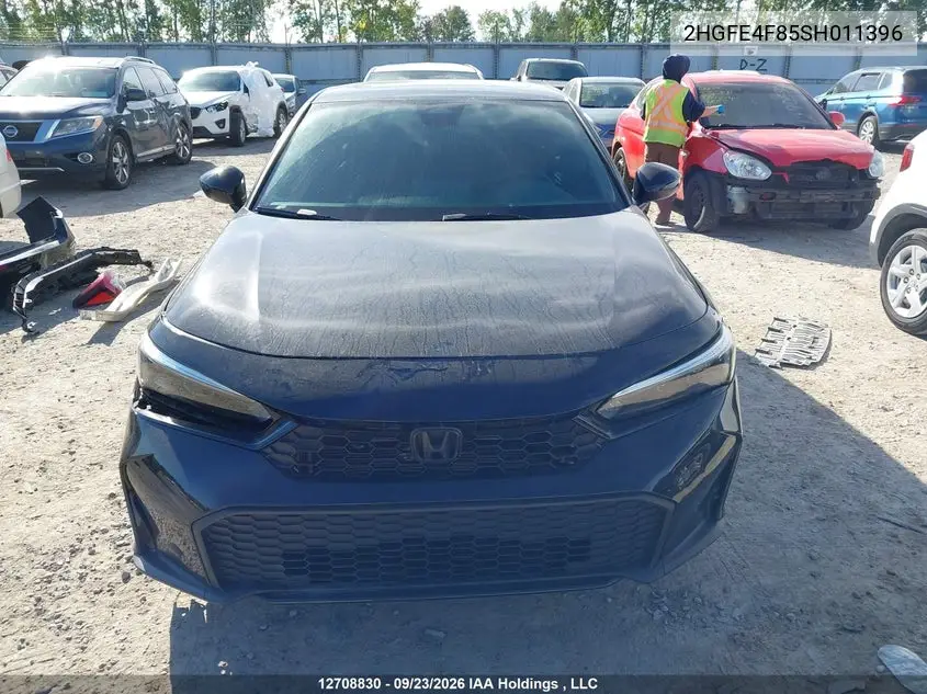 2025 HONDA CIVIC VIN 2HGFE4F85SH011396 — фото 13