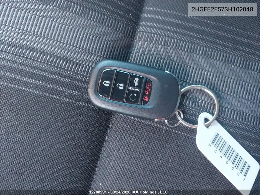 2025 HONDA CIVIC VIN 2HGFE2F57SH102048 — фото 11