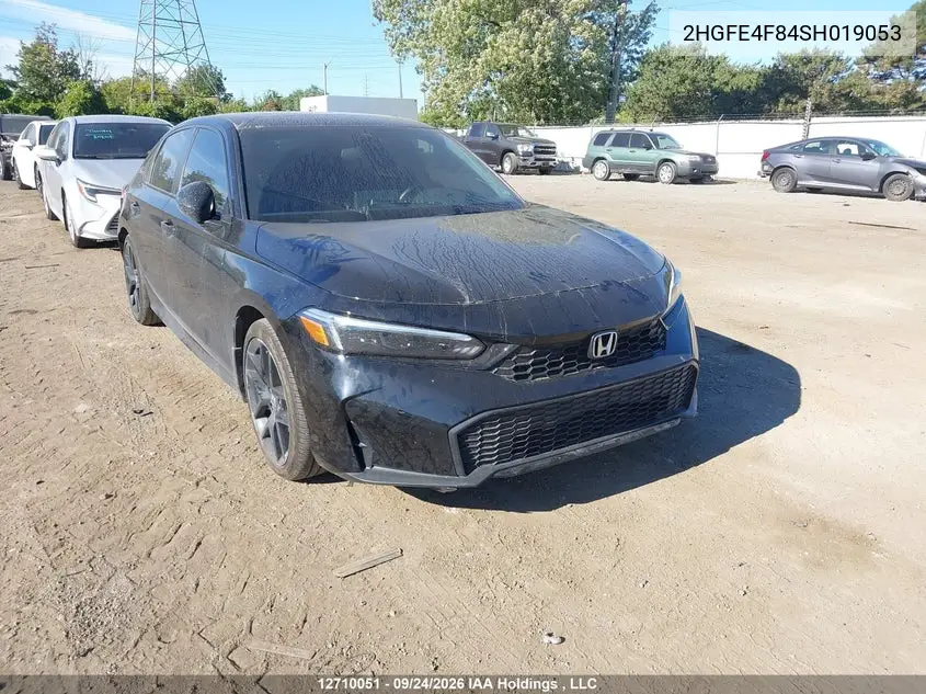 HONDA CIVIC 2025, VIN 2HGFE4F84SH019053