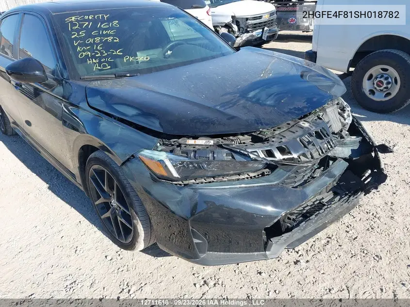 2025 HONDA CIVIC VIN 2HGFE4F81SH018782 — фото 19
