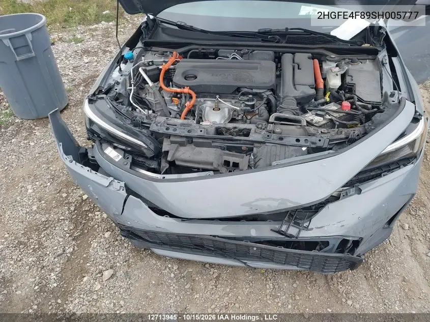 2025 HONDA CIVIC VIN 2HGFE4F89SH005777 — фото 10