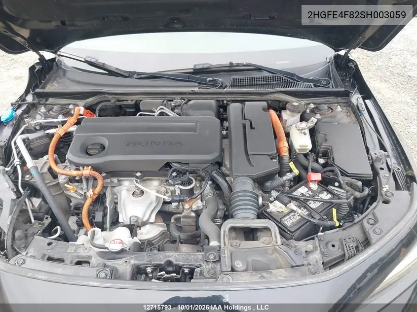 2025 HONDA CIVIC VIN 2HGFE4F82SH003059 — фото 10
