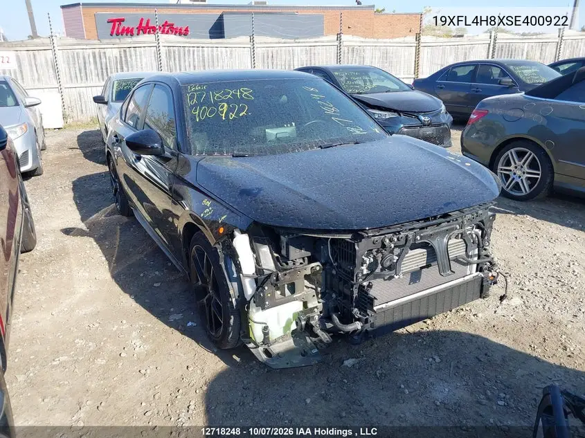 HONDA CIVIC 2025, VIN 19XFL4H8XSE400922