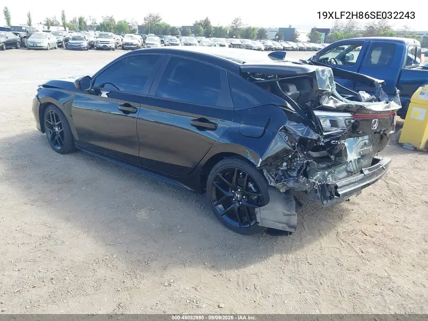 2025 HONDA CIVIC VIN 19XFL2H86SE032243 — фото 3