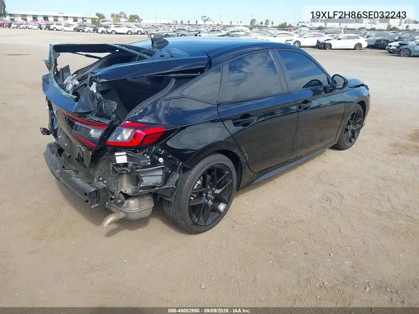 2025 HONDA CIVIC VIN 19XFL2H86SE032243 — фото 4