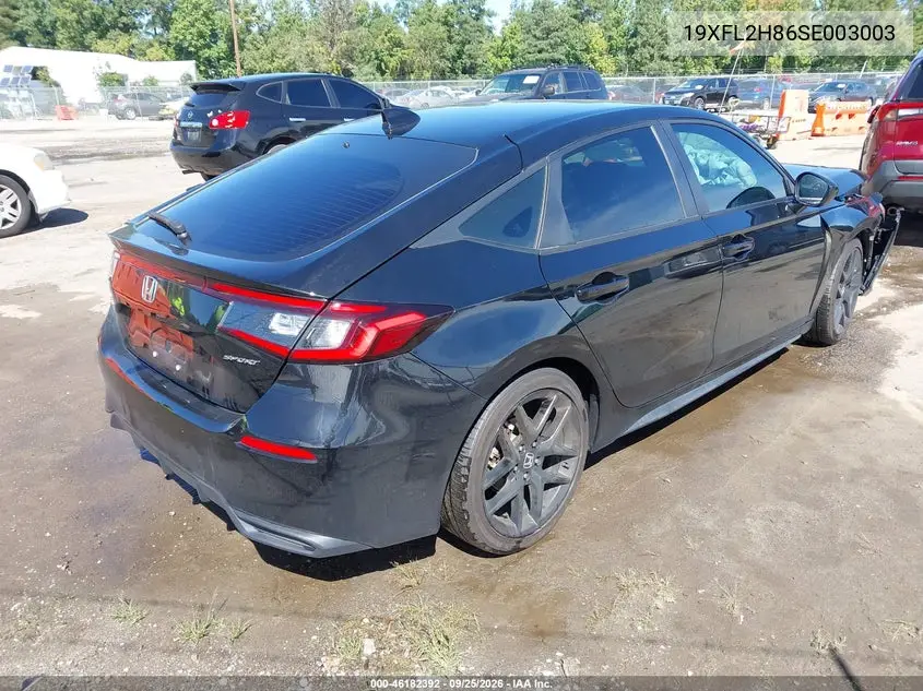 2025 HONDA CIVIC VIN 19XFL2H86SE003003 — фото 4