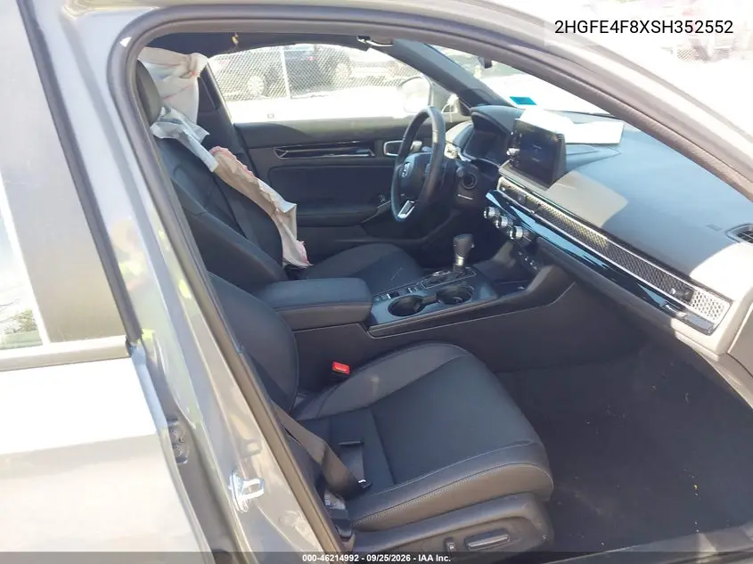 2025 HONDA CIVIC VIN 2HGFE4F8XSH352552 — фото 5