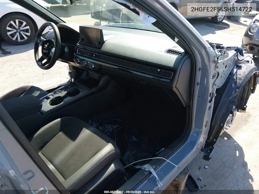 2025 HONDA CIVIC VIN 2HGFE2F56SH514722 — фото 5