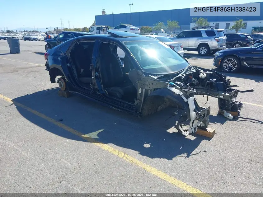 HONDA CIVIC 2025, VIN 2HGFE4F86SH338423