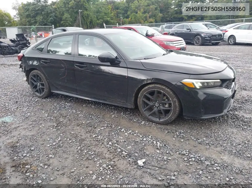 HONDA CIVIC 2025, VIN 2HGFE2F50SH558960
