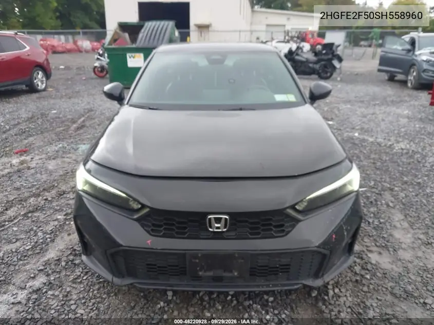 2025 HONDA CIVIC VIN 2HGFE2F50SH558960 — фото 12