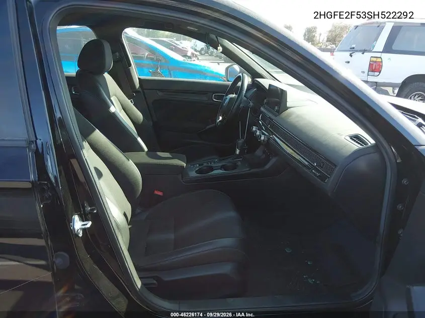 2025 HONDA CIVIC VIN 2HGFE2F53SH522292 — фото 5