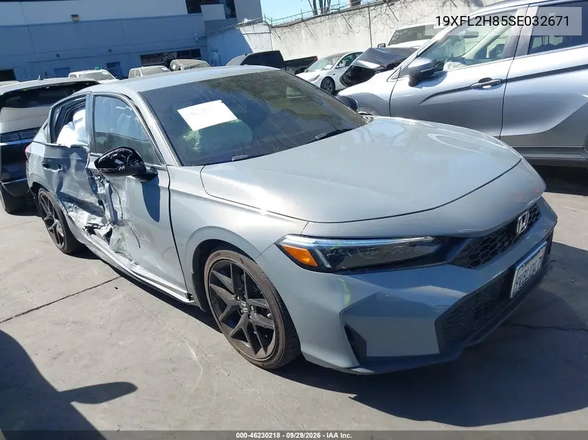 HONDA CIVIC 2025, VIN 19XFL2H85SE032671