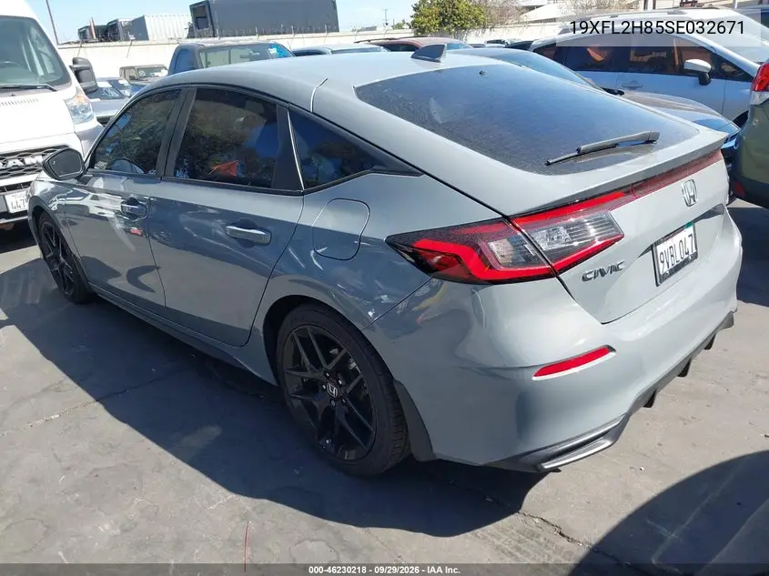 2025 HONDA CIVIC VIN 19XFL2H85SE032671 — фото 3