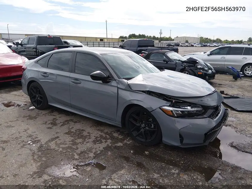 HONDA CIVIC 2025, VIN 2HGFE2F56SH563970