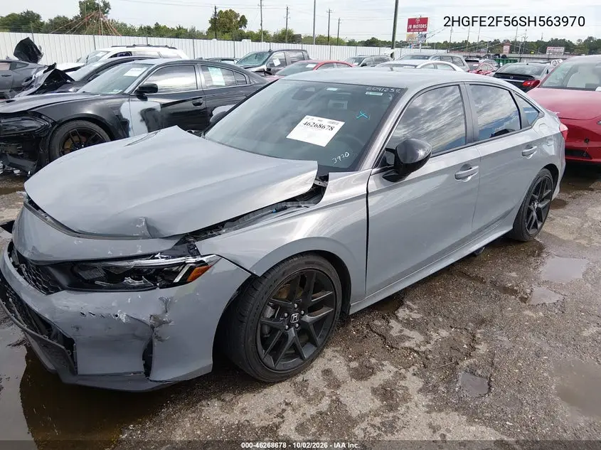 2025 HONDA CIVIC VIN 2HGFE2F56SH563970 — фото 2