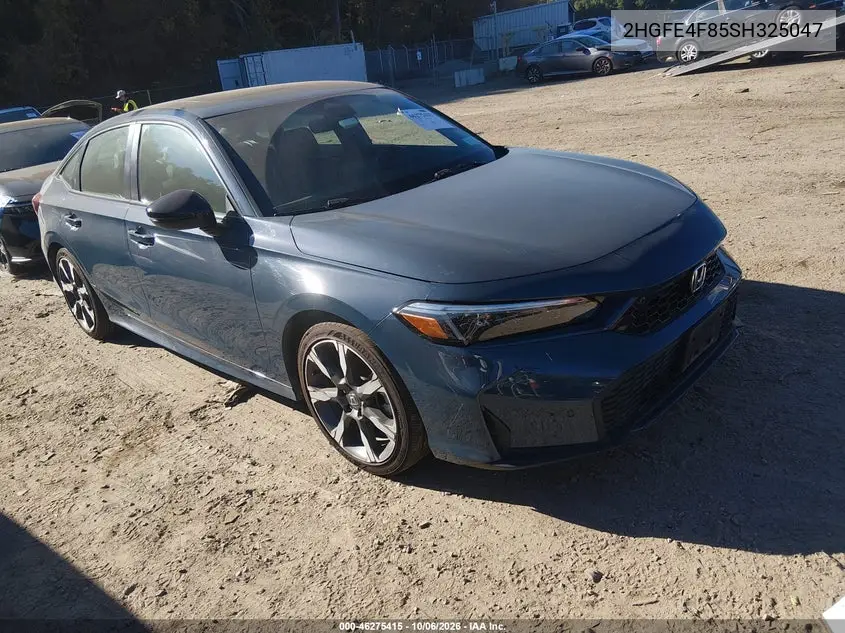 HONDA CIVIC 2025, VIN 2HGFE4F85SH325047