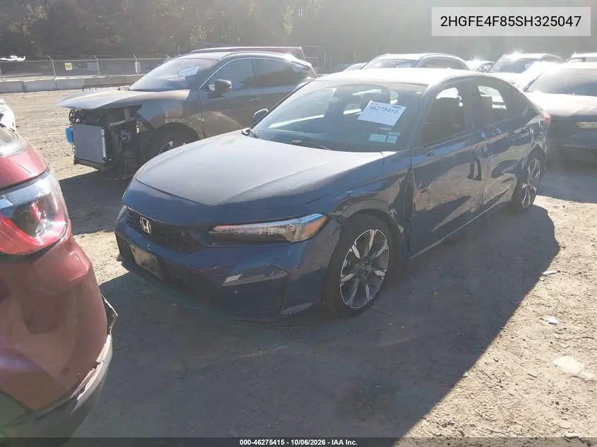 2025 HONDA CIVIC VIN 2HGFE4F85SH325047 — фото 2