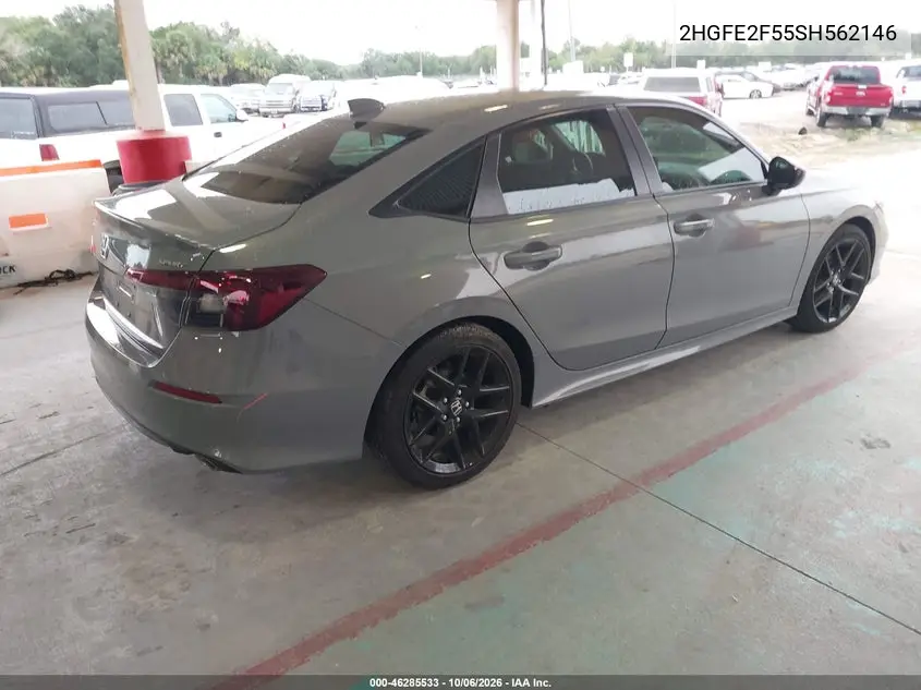 2025 HONDA CIVIC VIN 2HGFE2F55SH562146 — фото 4