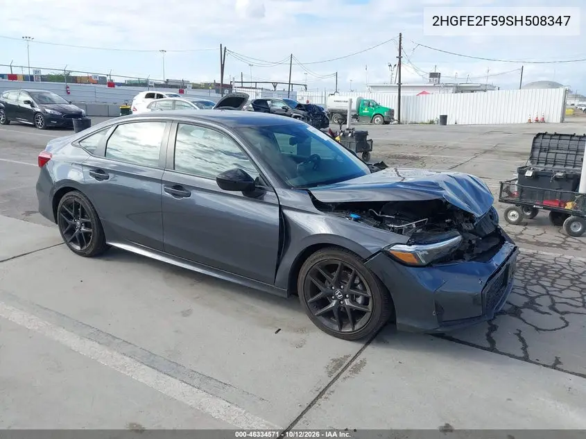 HONDA CIVIC 2025, VIN 2HGFE2F59SH508347