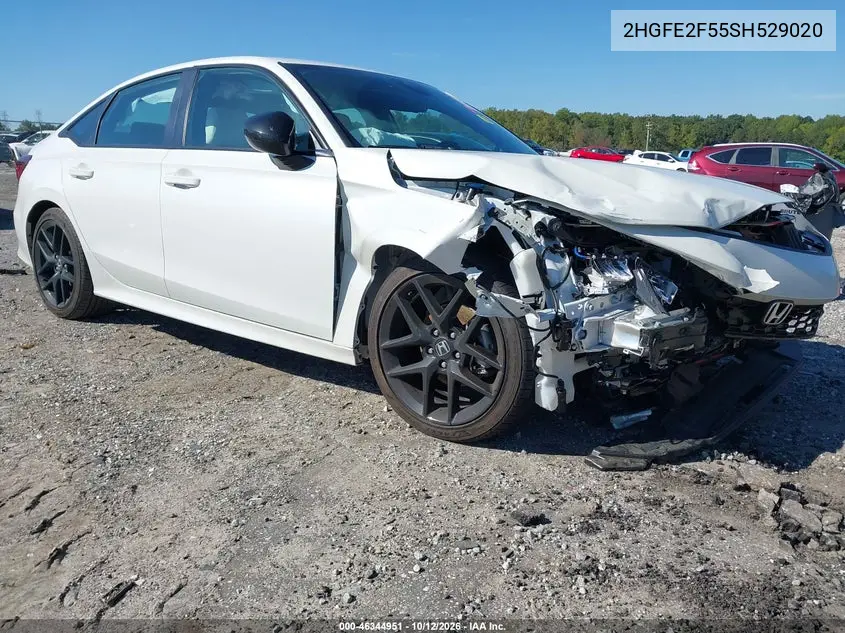 HONDA CIVIC 2025, VIN 2HGFE2F55SH529020