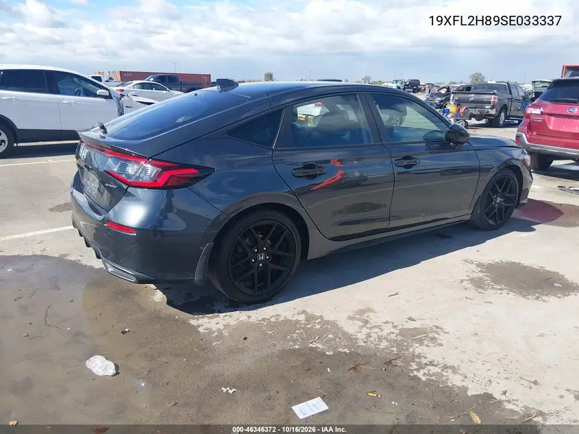 2025 HONDA CIVIC VIN 19XFL2H89SE033337 — фото 4