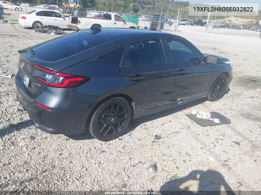 2025 HONDA CIVIC VIN 19XFL2H80SE032822 — фото 4