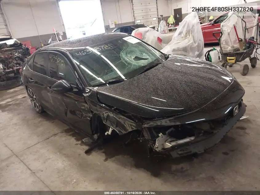 HONDA CIVIC 2025, VIN 2HGFE4F80SH337820