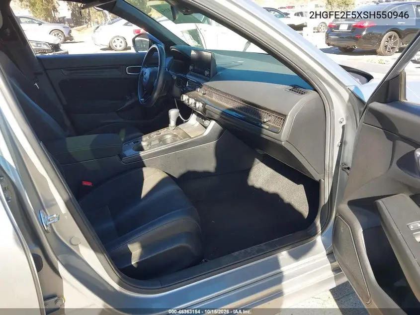 2025 HONDA CIVIC VIN 2HGFE2F5XSH550946 — фото 5