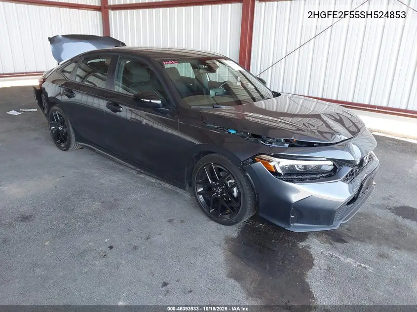 HONDA CIVIC 2025, VIN 2HGFE2F55SH524853