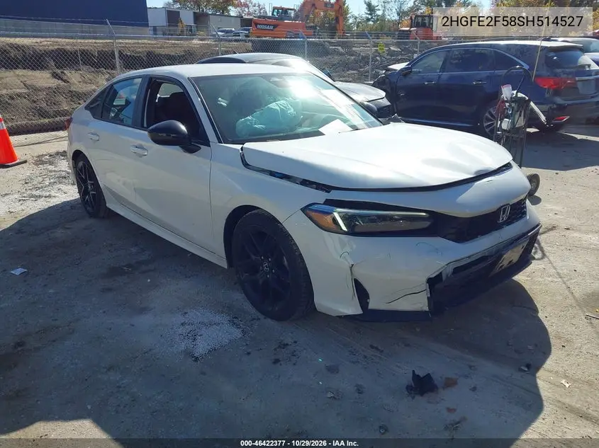 HONDA CIVIC 2025, VIN 2HGFE2F58SH514527