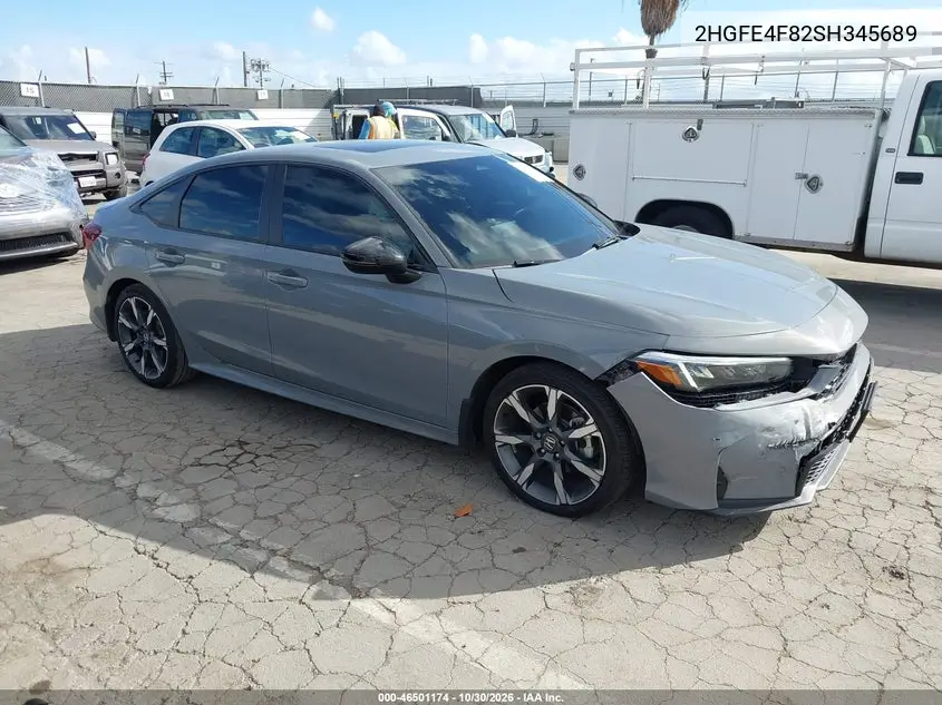HONDA CIVIC 2025, VIN 2HGFE4F82SH345689