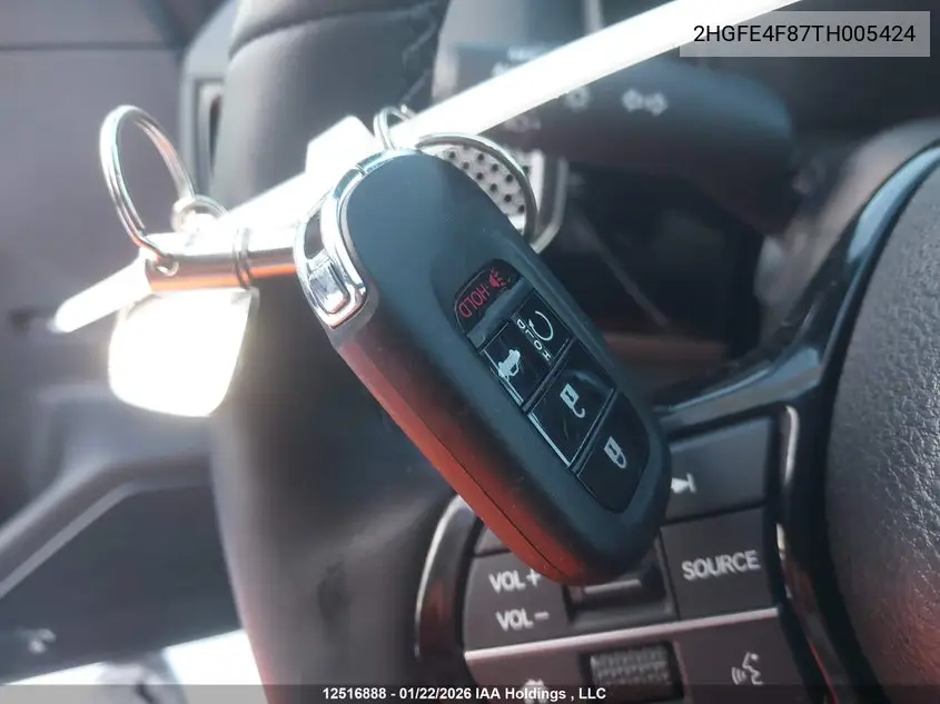2026 HONDA CIVIC VIN 2HGFE4F87TH005424 — фото 11