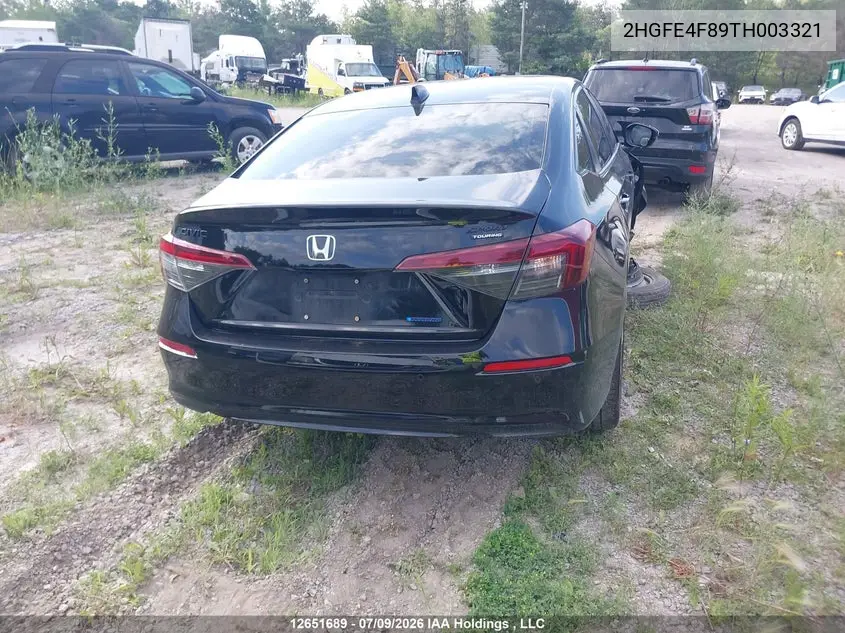 2026 HONDA CIVIC VIN 2HGFE4F89TH003321 — фото 15