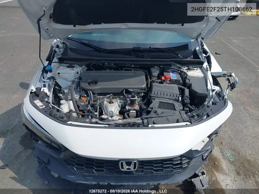 2026 HONDA CIVIC VIN 2HGFE2F25TH100662 — фото 10