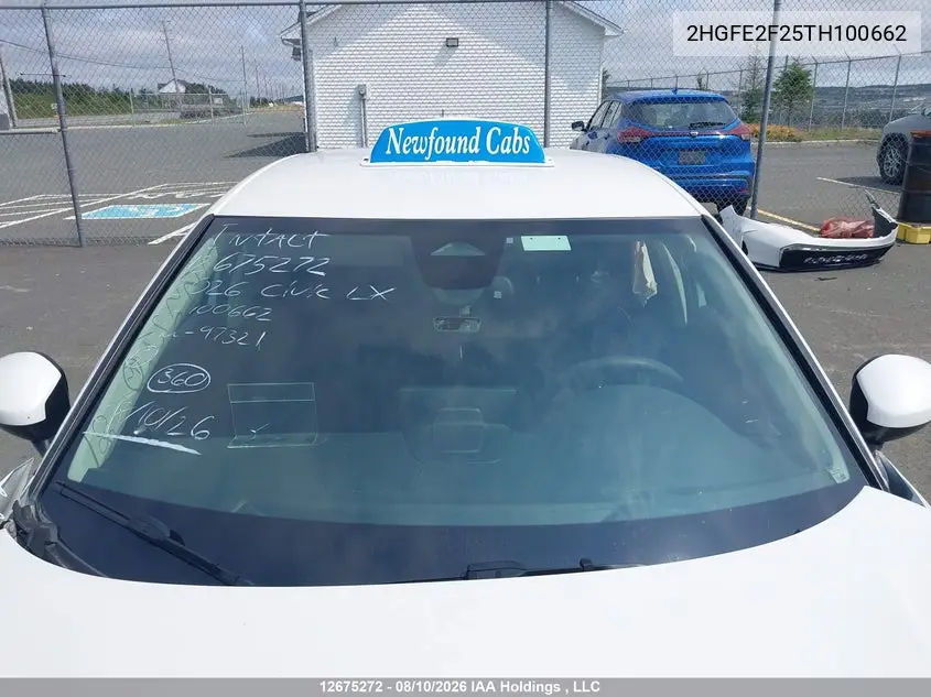 2026 HONDA CIVIC VIN 2HGFE2F25TH100662 — фото 18