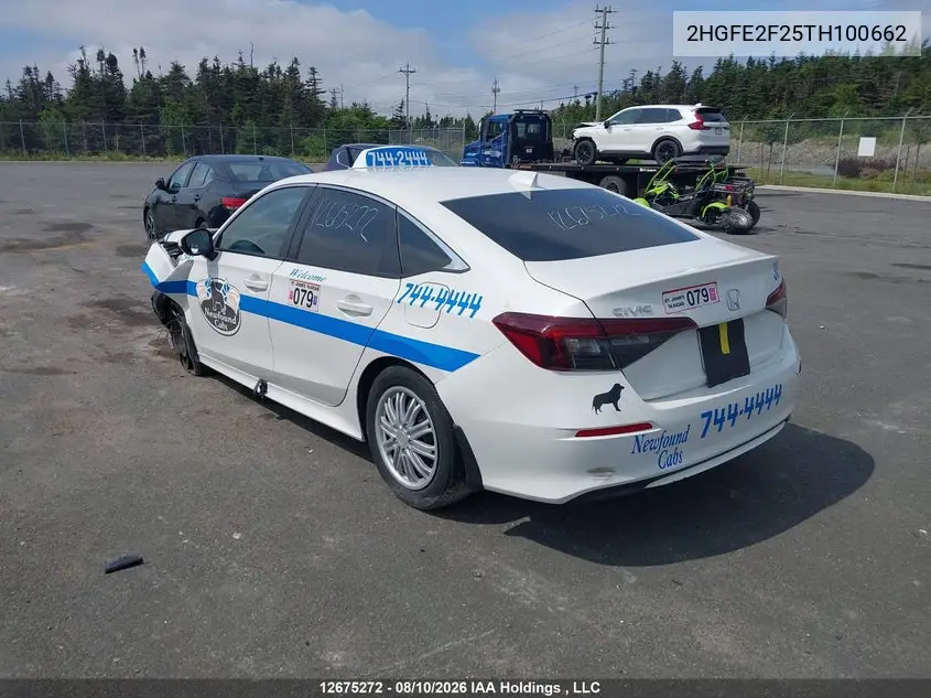 2026 HONDA CIVIC VIN 2HGFE2F25TH100662 — фото 3